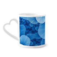 Dıythinker 12 oz Sciense Creature Cell Mikrokozmik Desenli Çömlekçilik Seramik Kalp Saplı Kupa