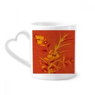 Dıythinker 12 oz Tablo Japon Kültürü Altın Çömlekçilik Seramik Kalp Saplı Kupa