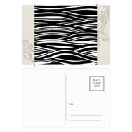 Dıythinker 14x9 cm 20 Adet Renkli Ahşap Kesim Boyama Dalga Doku Çiçek Kartpostal Seti