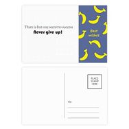 Dıythinker 14x9 cm 20 Adet Renkli Alıntı Never Give Up Banana Kartpostal Seti