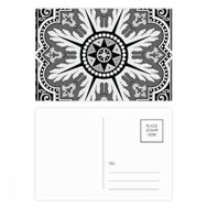 Dıythinker 14x9 cm 20 Adet Renkli Arap Tarzı Siyah Beyaz Desenli Kartpostal Seti