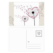 Dıythinker 14x9 cm 20 Adet Renkli Aşk Çiçek Bitkileri Karahindiba Çiçek Kartpostal Seti