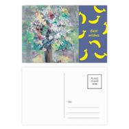 Dıythinker 14x9 cm 20 Adet Renkli Bahar Yağlı Boya Resim Sanatı Natürmort Çiçek Muz Kartpostal Seti