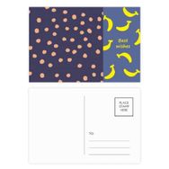 Dıythinker 14x9 cm 20 Adet Renkli Boya Noktası Soyut Bitkiler Ar Muz Kartpostal Seti