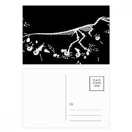 Dıythinker 14x9 cm 20 Adet Renkli Büyük Dinozor Çimen Kemik Kemikleri Kartpostal Seti