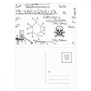 Dıythinker 14x9 cm 20 Adet Renkli Calculus Organik Kimya Deneyi Kartpostal Seti