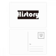 Dıythinker 14x9 cm 20 Adet Renkli Course and Major History Siyah Kartpostal Seti