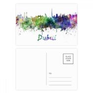 Dıythinker 14x9 cm 20 Adet Renkli Dubai Birleşik Arap Emirlikleri Şehir Kartpostal Seti