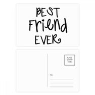 Dıythinker 14x9 cm 20 Adet Renkli Friendship Best Friend Ever Kelimeler Kartpostal Seti