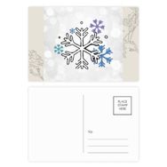 Dıythinker 14x9 cm 20 Adet Renkli Hava Kış Kar İllüstrasyon Desen Çiçek Kartpostal Seti