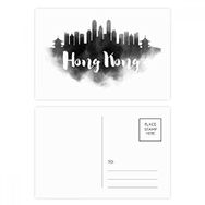 Dıythinker 14x9 cm 20 Adet Renkli Hongkong Çin Simgesi Mürekkep Şehir Boyama Kartpostal Seti