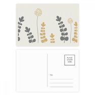 Dıythinker 14x9 cm 20 Adet Renkli Karahindiba Soyut Bitkiler Sanat Kartpostal Seti