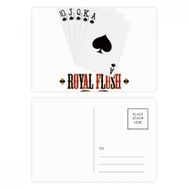 Dıythinker 14x9 cm 20 Adet Renkli Kürek Royal Flush 10 Desenli Kartpostal Seti