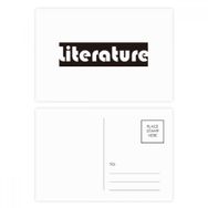 Dıythinker 14x9 cm 20 Adet Renkli Kursu ve Büyük Edebiyat Siyah Kartpostal Seti