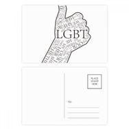 Dıythinker 14x9 cm 20 Adet Renkli LGBT Gökkuşağı Bayrağı Harika Kartpostal Seti