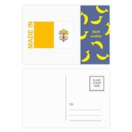 Dıythinker 14x9 cm 20 Adet Renkli Made in Vatican City Country Love Muz Kartpostal Seti