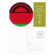 Dıythinker 14x9 cm 20 Adet Renkli Malawi Afrika Ulusal Amblem Şiir Kartpostal Seti