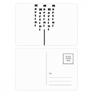 Dıythinker 14x9 cm 20 Adet Renkli Martini Kupa Kartpostal Seti