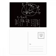 Dıythinker 14x9 cm 20 Adet Renkli Matematik Kowledge Yuvarlak Kartpostal Seti