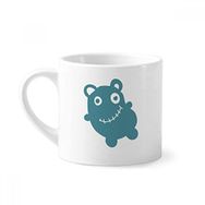 Dıythinker 170 ml Beyaz Alien Creature Bear Mini Kahve Seramik Kupa