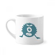 Dıythinker 170 ml Beyaz Alien Monster Creature Cyclops Mini Kahve Seramik Kupa