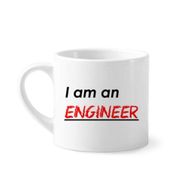 Dıythinker 170 ml Beyaz Alıntı I Am An Engineer Kahve Seramik Kupa