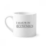 Dıythinker 170 ml Beyaz Alıntı I Major In Economics Mini Kahve Seramik Kupa