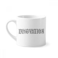 Dıythinker 170 ml Beyaz Alıntı Yenilik Mini Kahve Seramik Kupa