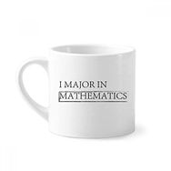 Dıythinker 170 ml Beyaz Alıntısı I Major In Mathematics Mini Kahve Seramik Kupa
