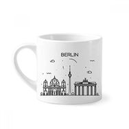 Dıythinker 170 ml Beyaz Almanya Berlin Kent Simgesi Mimarisi Mini Kahve Seramik Kupa