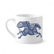 Dıythinker 170 ml Beyaz At Yılı Hayvan Çin Zodyak Mini Kahve Seramik Kupa