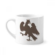 Dıythinker 170 ml Beyaz Avrupa Hayvanları Ulusal Amblem Soar Kartal Mini Kahve Seramik Kupa