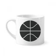 Dıythinker 170 ml Beyaz Basketbol Spor Basit Geometri Desenli Mini Kahve Seramik Kupa