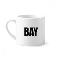 Dıythinker 170 ml Beyaz Bay Renkli Siyah İsim Mini Kahve Seramik Kupa
