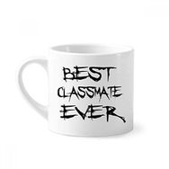 Dıythinker 170 ml Beyaz Best Classmate Ever Mezuniyet sezonu Mini Kahve Seramik Kupa