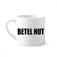 Dıythinker 170 ml Beyaz Betel Fındık Meyve İsmi Yiyecekler Mini Kahve Seramik Kupa