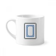 Dıythinker 170 ml Beyaz Beyaz Mahjong Fayans Desenli Mini Kahve Seramik Kupa
