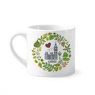 Dıythinker 170 ml Beyaz Big Ben Londra İngiltere İllüstrasyon Mini Kahve Seramik Kupa