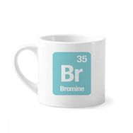 Dıythinker 170 ml Beyaz Br Br Brom Kimyasal Element Bilim Mini Kahve Seramik Kupa