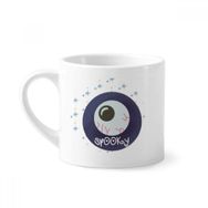 Dıythinker 170 ml Beyaz Cadılar Bayramı Yuvarlak Gerçekçi Göz Küresi Mini Kahve Seramik Kupa