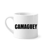 Dıythinker 170 ml Beyaz Camaguey Küba Şehir İsimli Mini Kahve Seramik Kupa