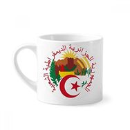Dıythinker 170 ml Beyaz Cezayir Ulusal Amblem Mini Kahve Seramik Kupa