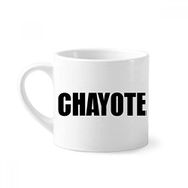 Dıythinker 170 ml Beyaz Chayote Sebze Adı Yiyecekler Mini Kahve Seramik Kupa