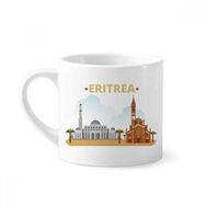 Dıythinker 170 ml Beyaz City Castle Building Eritre Mini Kahve Seramik Kupa