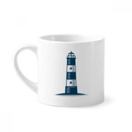 Dıythinker 170 ml Beyaz Deniz Feneri Navigasyon Askeri Okyanus Mini Kahve Seramik Kupa
