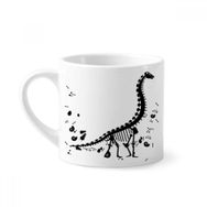 Dıythinker 170 ml Beyaz Dinozor Kemik Bitkisel Mini Kahve Seramik Kupa