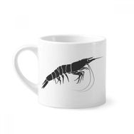 Dıythinker 170 ml Beyaz Discover World Karides Deniz Organizması Mini Kahve Seramik Kupa