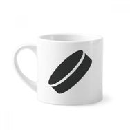 Dıythinker 170 ml Beyaz Discus Sport Basit Geometri Desenli Mini Kahve Seramik Kupa