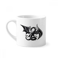 Dıythinker 170 ml Beyaz Dragon animaux Sanat Tahıl Silüeti Mini Kahve Seramik Kupa
