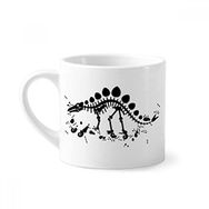 Dıythinker 170 ml Beyaz Ejderha Çimi Büyük Stegosaurus Mini Kahve Seramik Kupa
